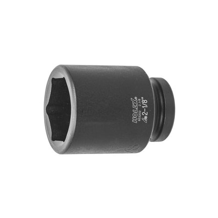 Holex Impact Socket, 1 inch Drive, 6 pt, Deep, 2-1/8 inch 653202 2.1/8